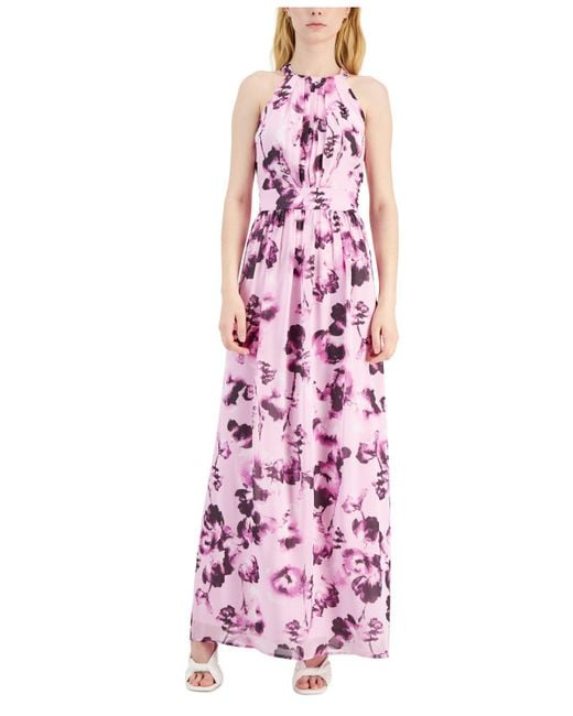 INC International Concepts Pink Floral Maxi Dress, Created For Macy's