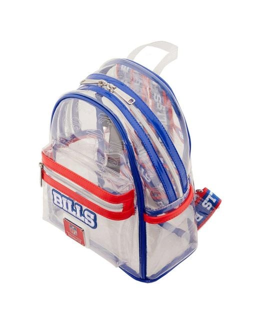 Loungefly Blue Buffalo Bills Clear Mini Backpack