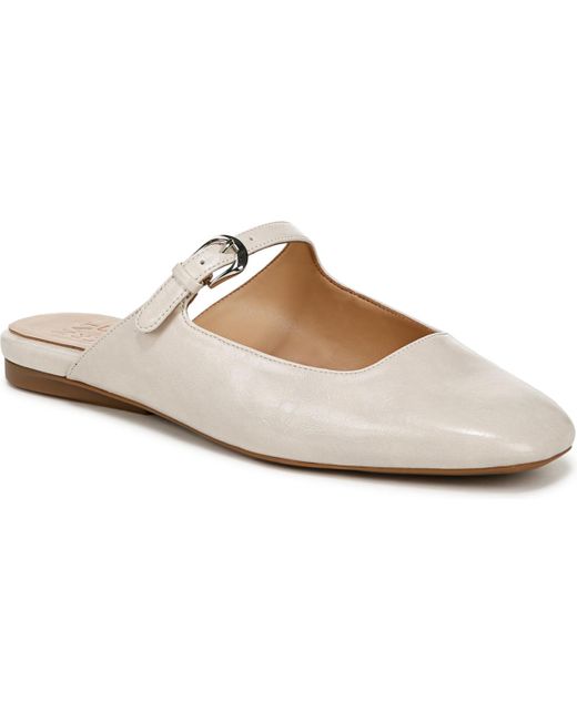 Naturalizer White Apple Square Toe Mary Jane Mules