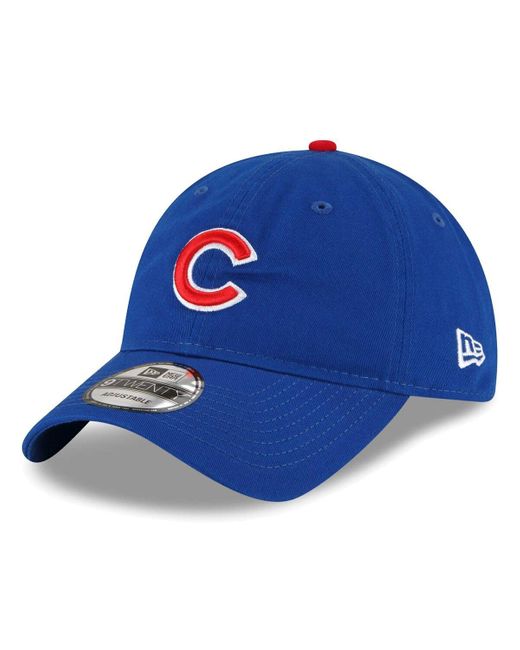 KTZ Blue Chicago Cubs Replica Core Classic 9twenty Adjustable Hat for men
