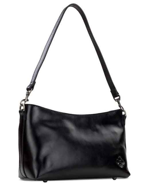 Patricia Nash Black Betta Medium Leather Crossbody