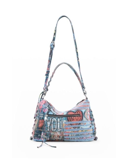 Desigual Blue Medium Denim Bag