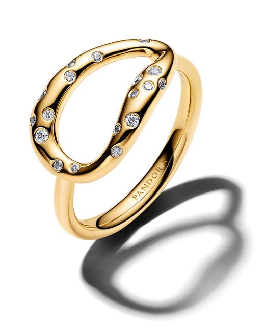 Pandora Metallic Stone-set Statement Ring