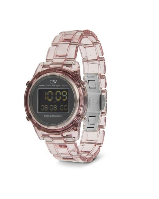 Daniel Wellington White Chronograph Plastic Watch