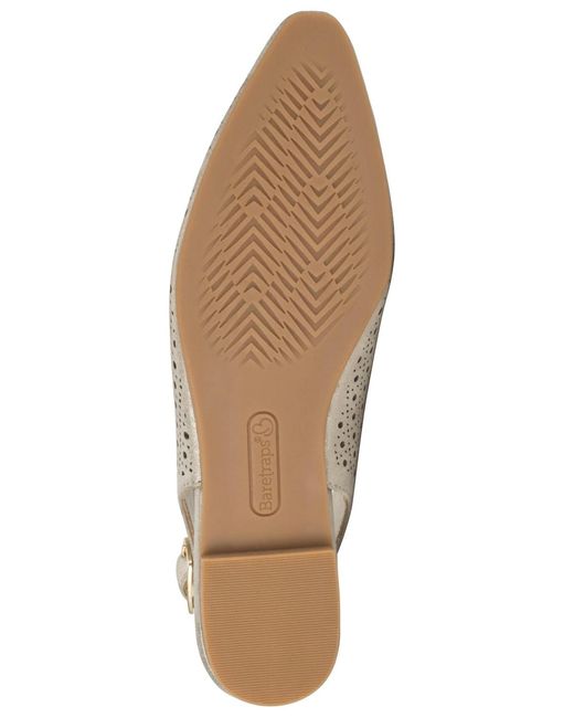 BareTraps Natural Riva Slingback Flats