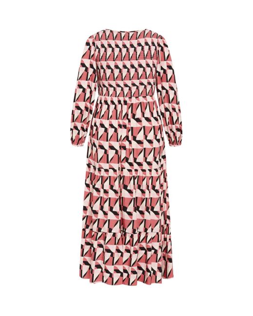 City Chic Red Plus Size Jayden Print Maxi Dress