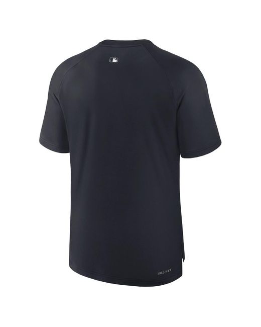 Nike Blue New York Yankees Authentic Collection Pregame Raglan Performance T-shirt for men