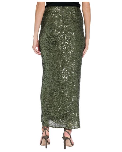 Muse Green Side Twist Skirt