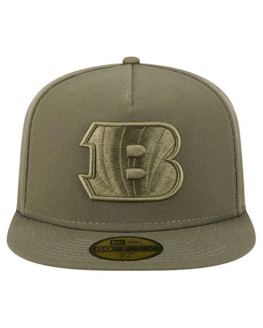 KTZ Green Â Cincinnati Bengals Color Pack A-frame 59fifty Fitted Hat for men