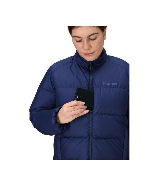 Marmot Blue Guides Down Puffer Jacket