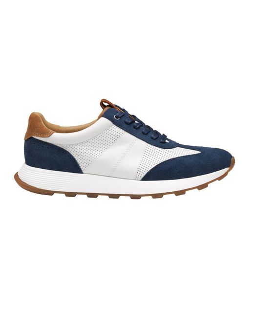 Johnston & Murphy Blue Kinnon T-toe Sneaker for men