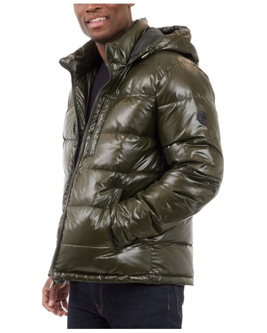 Michael Kors Gray Puffer Jacket for men