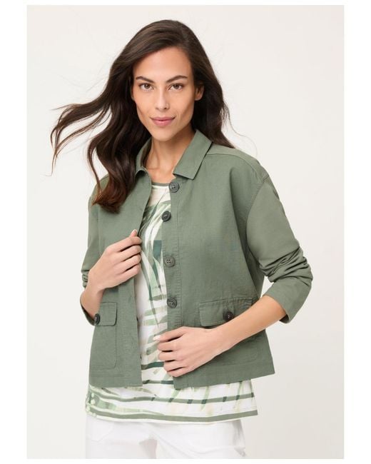 Olsen Gray Mixed Media Jacket