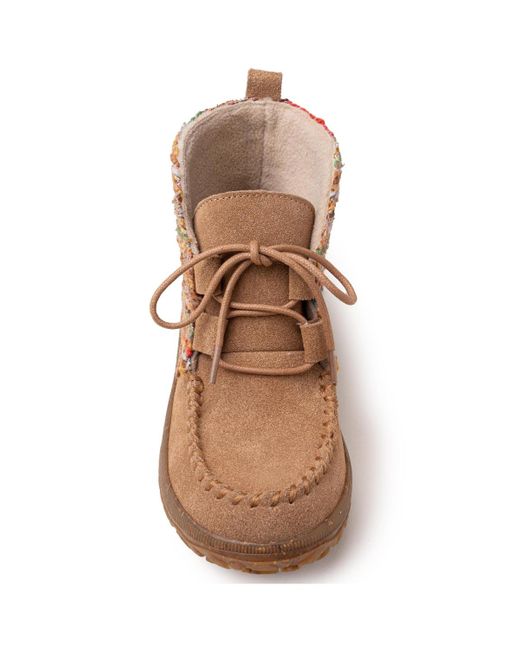 Minnetonka Brown Tealey Lace-up Suede Ankle Boots