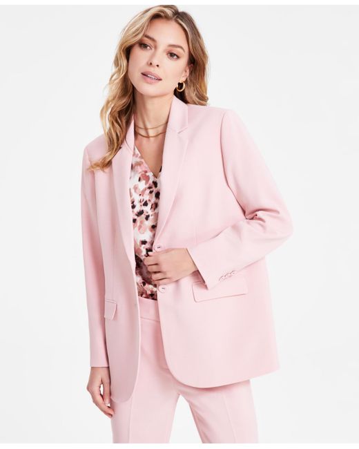 BarIII Pink Two-button Blazer