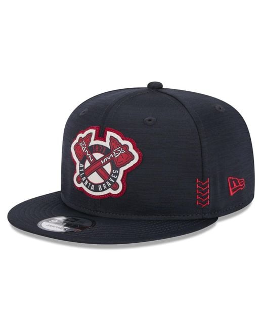 KTZ Blue Atlanta Braves 2024 Clubhouse 9fifty Snapback Hat for men
