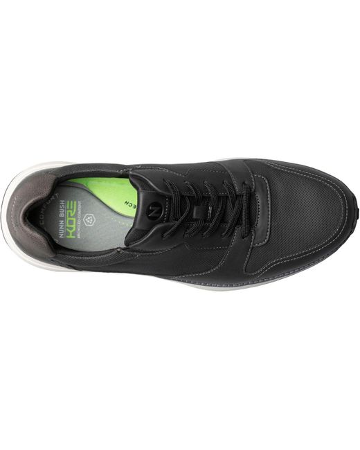 Nunn Bush Black Kore Swift Moc Toe Sneakers for men