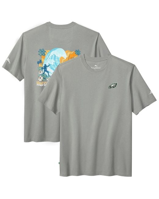 Tommy Bahama Gray New England Patriots Huddle Hang Tens T-shirt for men