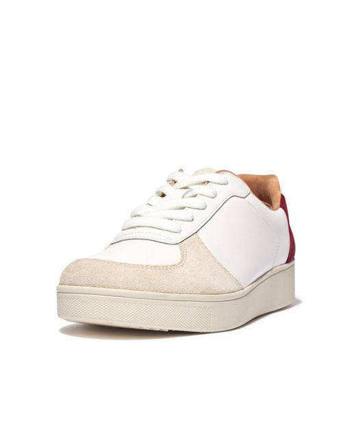 fitflop rally white sneakers