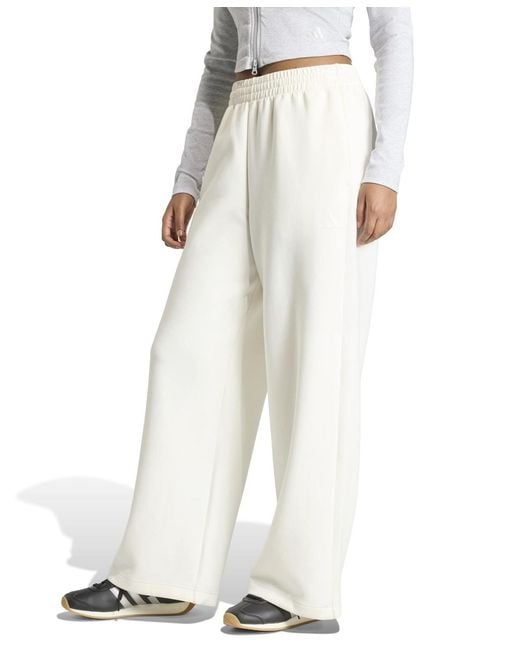 Adidas White Future Lounge Drawstring Pants