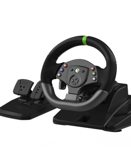 Nbcp Black Gaming Racing Wheel For Xbox 360
