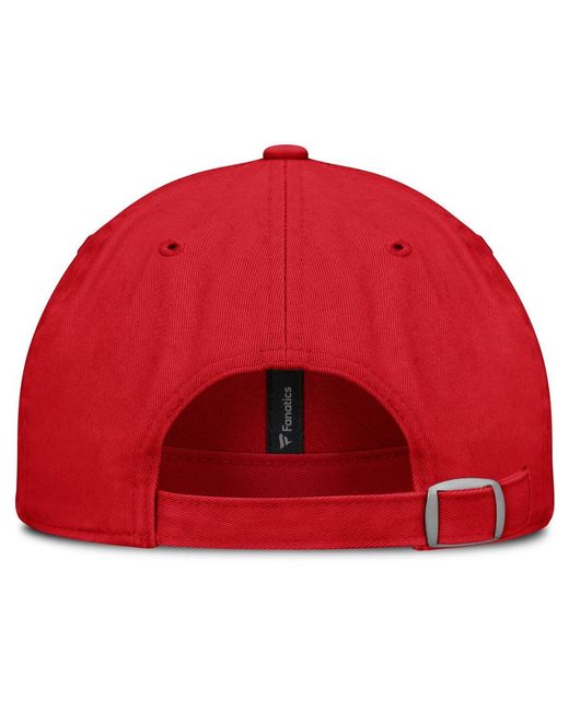 Fanatics Red Nc State Wolfpack Archer Adjustable Hat for men