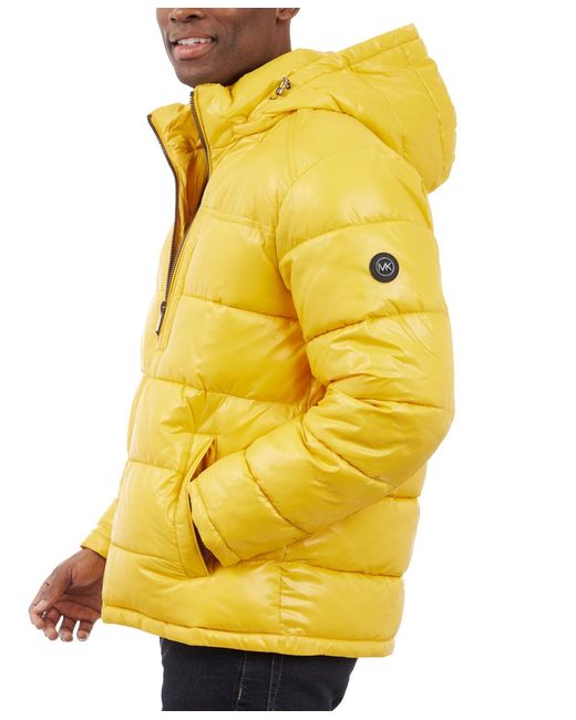 Michael Kors Yellow Puffer Jacket for men