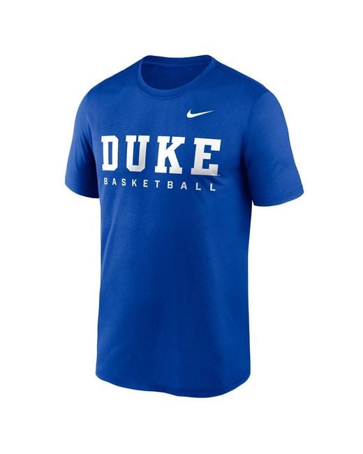 Nike Duke Blue Devils 2025 Courtside Basketball Legend Dri-fit T-shirt for men