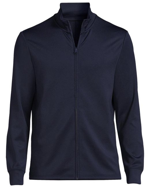 Lands' End Blue Active Performance Full Zip Jacket for men