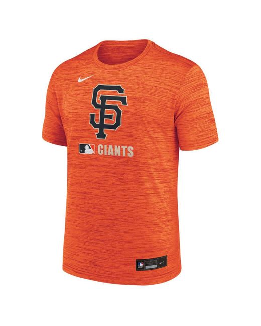 Nike Orange San Francisco Giants Authentic Collection Velocity Performance Practice T-shirt for men