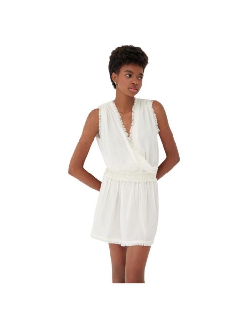 Labeca London White Daphne Mini Cotton Dress
