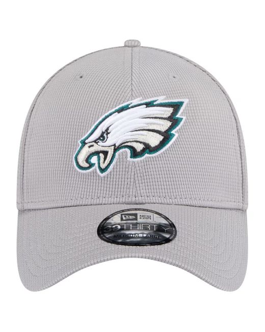KTZ Gray Philadelphia Eagles Active 39thirty Flex Hat for men