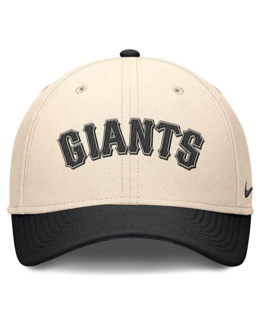 Nike Natural/black San Francisco Giants Statement Rise Performance Flex Hat for men