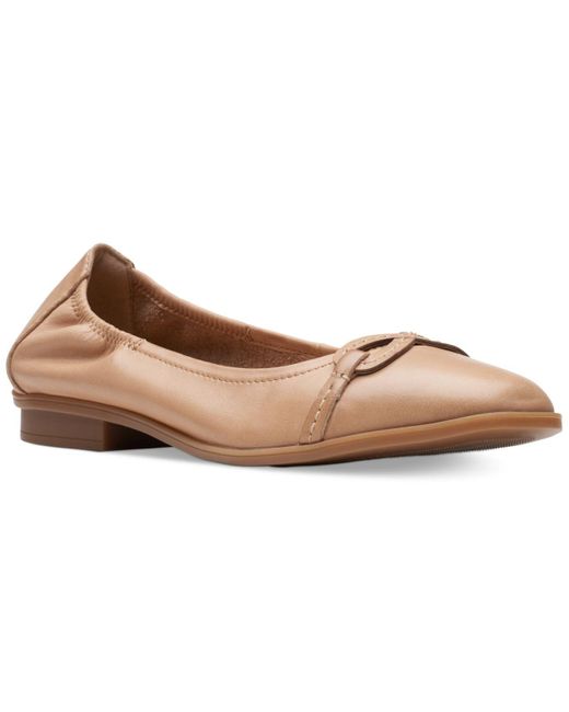 Clarks Lyrical Rhyme Slipon Flats in Brown Lyst
