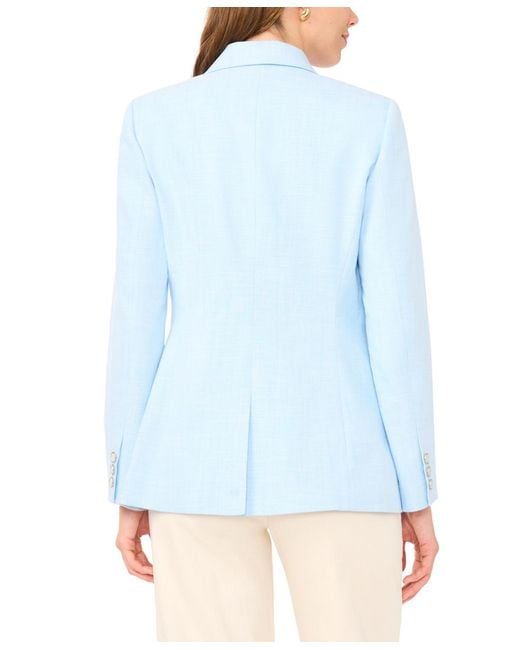 Vince Camuto Blue Collared Double Breasted Jacket