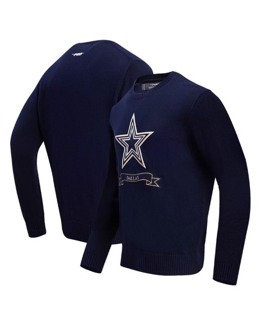 Pro Standard Blue Dallas Cowboys Prep Knit Sweater for men