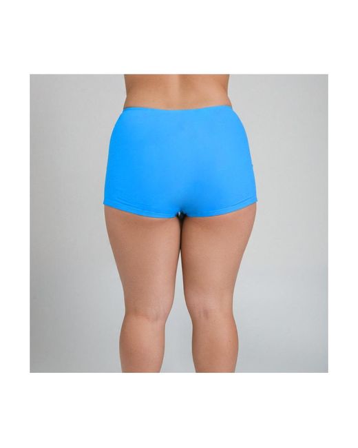 Calypsa Blue Plus Size Boyshorts