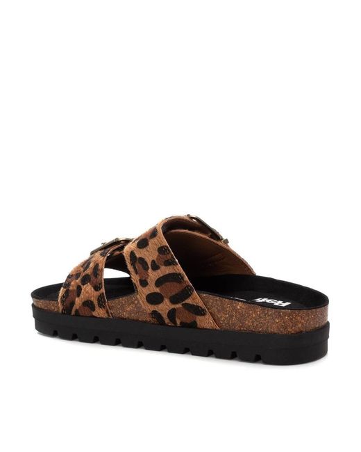 Xti Brown Footbed Sandals Refresh By