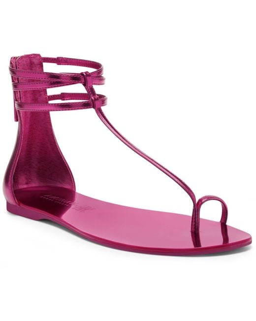 INC International Concepts Pink Aminah Abdul Jillil For Inc Cebrena Toe-loop Sandals, Created For Macy's