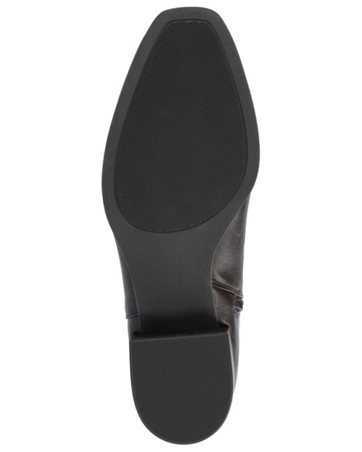 Journee Collection Black Devri Square Toe Boots