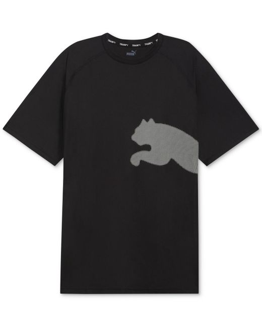 PUMA Black Train All Day Big Cat T-shirt for men