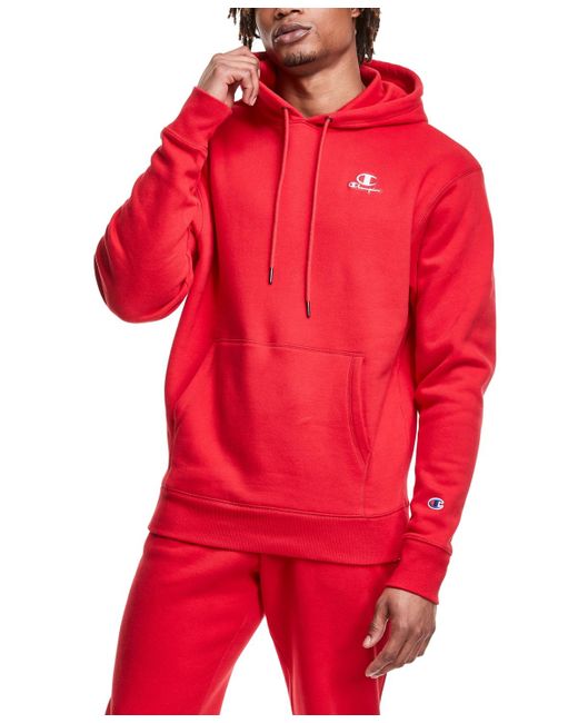 Champion Classic Standard-fit Logo Embroidered Fleece Hoodie for men