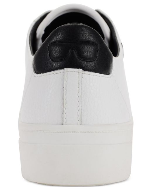 Karl Lagerfeld White Carson Lace-up Sneakers