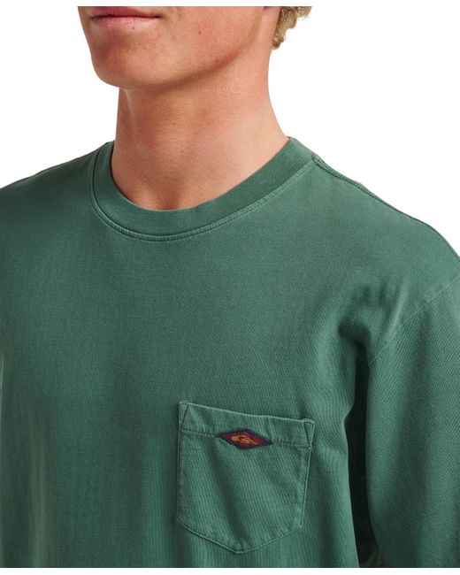 Quiksilver Green Saltwater Short Sleeve T-shirt for men