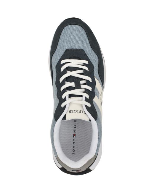 Tommy Hilfiger Blue Vanlon Lace Up jogger Sneakers for men