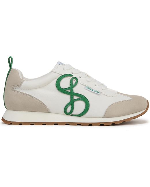 Sam & Libby White Rowen Lace Up Retro Sneakers