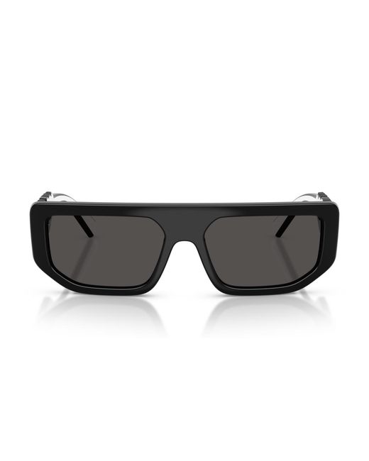 Dolce & Gabbana Black Rectangle Sunglasses