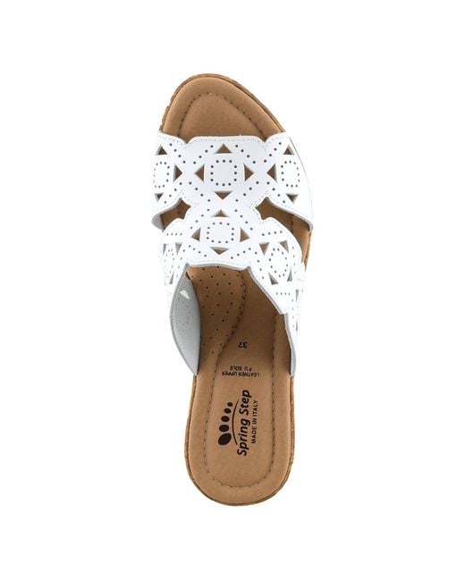 Spring Step White Flamyo Slide Sandal