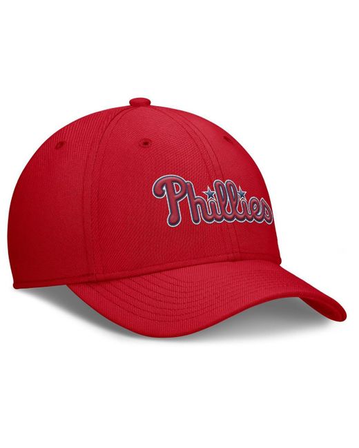 Nike Red Philadelphia Phillies Rise Performance Flex Hat for men