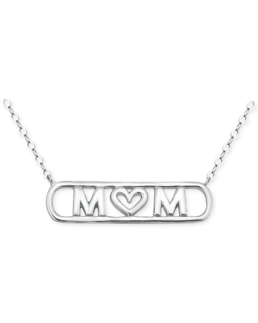 Giani Bernini Women's Metallic Mom Heart Pendant Necklace